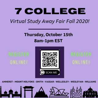 Study abroad virtual fair poster
