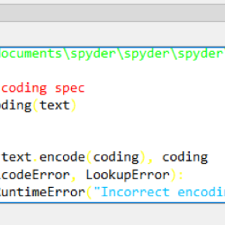 Several lines of Python code, intended for debugging