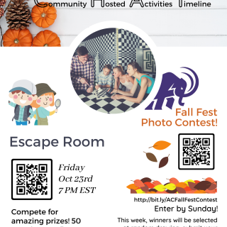 Escape Room Friday October 23rd 7 PM EST 