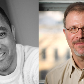 Side-by-side headshots of John McWhorter and Ilan Stavans