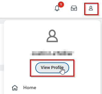 Access Profile button