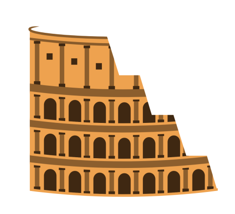 Graphic of the Colliseum in Rome
