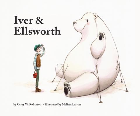 Iver and Ellsworth; an old gentleman and an inflatable polar bear