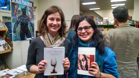 Ingrid Nelson and Krupa Shandilya at book launch party