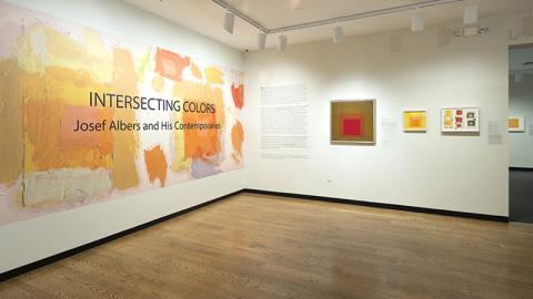 Installation view of "Intersecting Colors: Josef Albers and His Contemporaries," 2015.