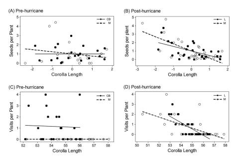 Selection on corolla length