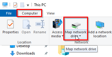 Map network drive icon