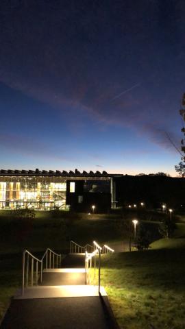 Sunrise looking upon the New Science Centre!