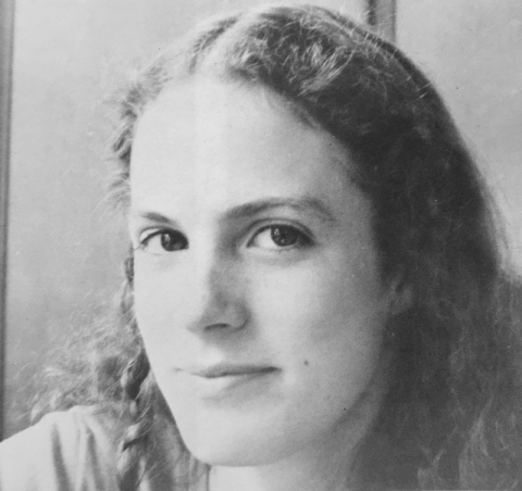 Katie Fretwell in her 1981 yearbook photo