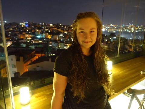 A Rooftop Bar in Istanbul