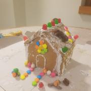 A gingerbread house