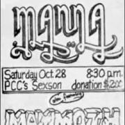 Mammoth (aka Van Halen) poster from 1972