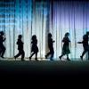 Silouette of actors in a show