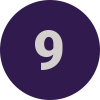A nine in a purple circle